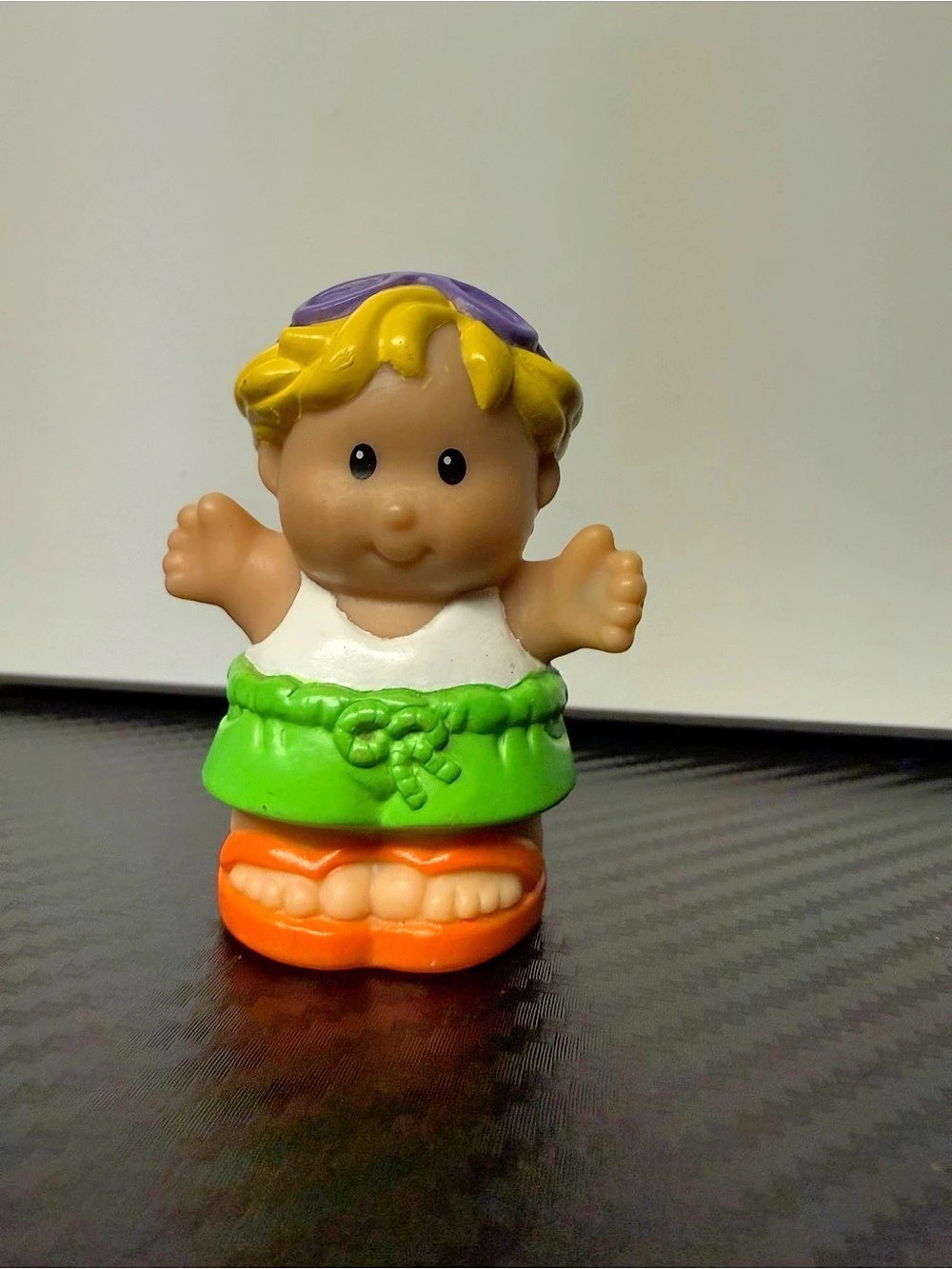 Fisher Price Little People Vacation Swim Beach Blonde Boy Eddie Sunglasses Rare